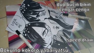 ||speed draw yamada dari anime Boku no kokoro yabai yatsu|| pt2