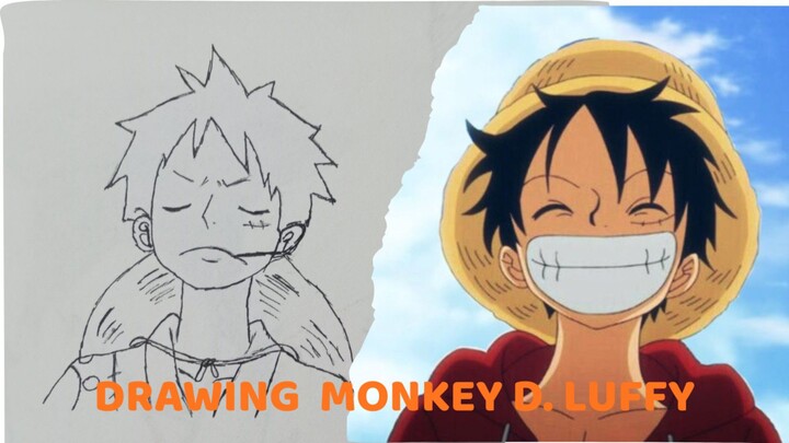 drawing Monkey D. Luffy