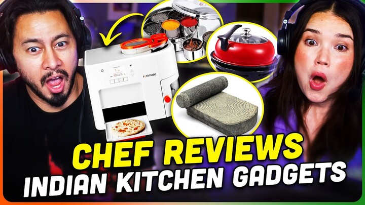 Chef Reviews INDIAN KITCHEN GADGETS Reaction! | Sorted Food