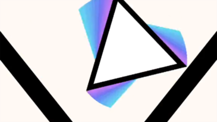 Each bounce gets smaller—how many times does the triangle need to bounce to smoothly pass through th