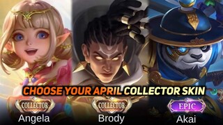 Upcoming Brody April Collector Skin | Angela Collector Skin and Akai Epic Skin | MLBB