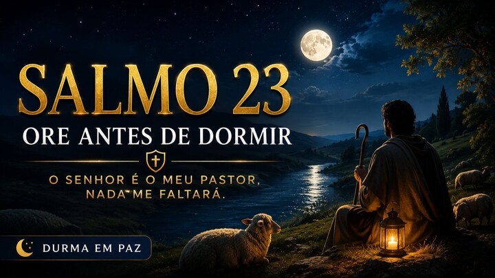 SALMO 23 ANTES DE DORMIR 🌙 ENTREGUE SUA NOITE A DEUS E DURMA EM PAZ