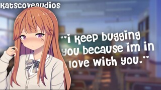 ASMR - Clingy classmate confesses to you (wholesome anime ASMR) (Slight whispers)
