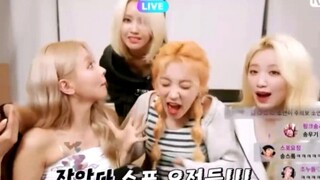 GIDLE MAMA直播特别练习室VCR，火鸡面吃播！