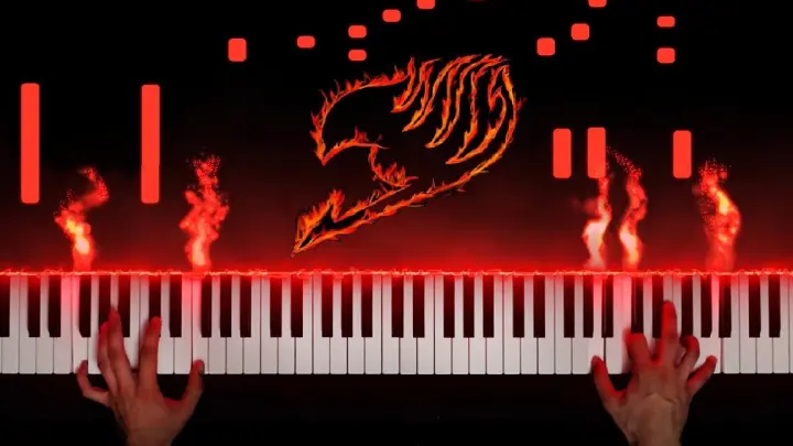 【Piano hiệu ứng đặc biệt】 Bài hát chiến đấu siêu bùng cháy! Chủ đề chính của Fairy Tail "Chủ đề chín