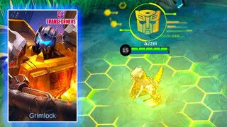 Roger | Dinobots Grimlock Transformer MLBB Skin Spotlight