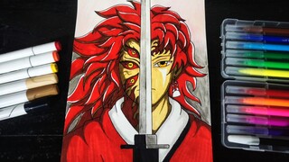 Drawing Kokushibou x Yoriichi | Demon Slayer