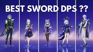 5 Strongest F2P Sword DPS!! DPS Showdown | Genshin Impact