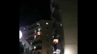 Italians singing Cruel angel thesis during quarantine