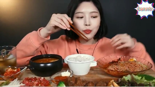 Mì lạnh trộn, sườn heo nướng, thịt boà sống 5 #amthuc