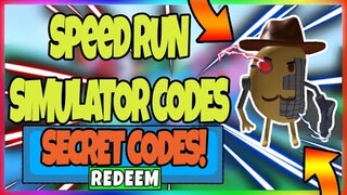 ALL 2 *NEW* EMERALD CODES IN SPEED RUN SIMULATOR (ROBLOX) [AUGUST 2020]