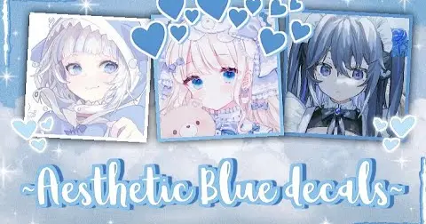Aesthetic Blue Anime icon decals / decal ids | For your Royale high  journal, Bloxburg, Etc. ♡(ӦｖӦ｡) - Bilibili