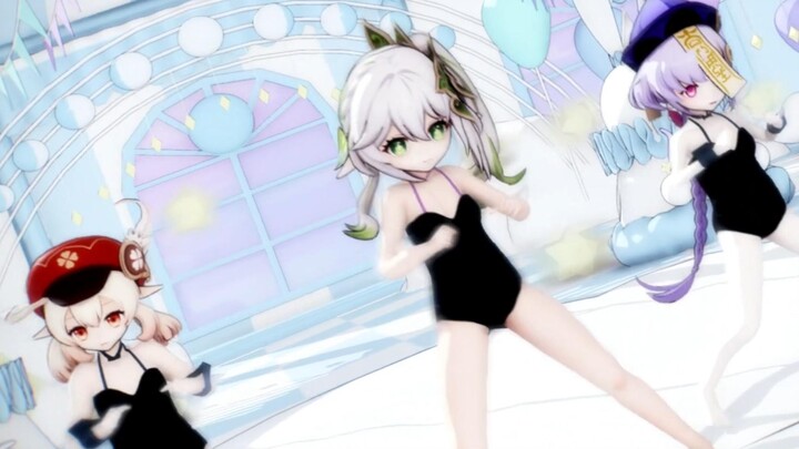 『Genshin Impact MMD/Nashida/Klee/Qiqi』I am a prisoner traveler, I will surrender after watching it