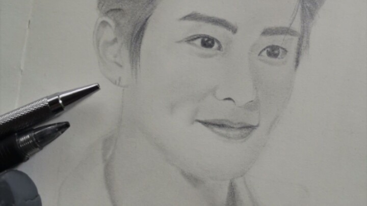 K-pop artist sketch of Jeong Jae-hyun from NCT