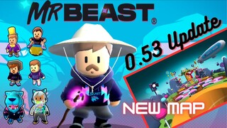 STUMBLE GUYS x MR. BEAST! UPDATE BETA 0.53! 25 NEW SKIN MR BEAST! 2 NEW MAP & NEW EMOTE SPECIAL!!