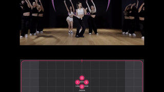 Peta jalur gerakan BLACKPINK PINK VENOM (sangat keren) (mata bintang)