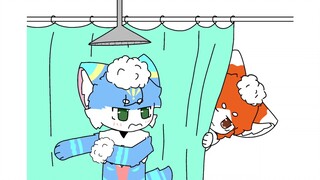 furry小剧场：男生是怎么一块洗澡的