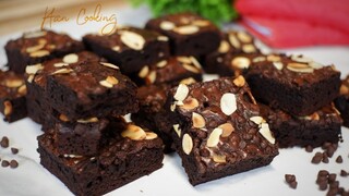 RESEP BROWNIES PANGGANG TANPA MIXER LEMBUT DAN SEDERHANA GAMPANG BANGET BIKINNYA # 100