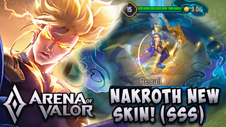 NEW: NAKROTH -CELESTIAL THUNDER BRINGER | ARENA OF VALOR | AOV | ROV | LiênQuânMobile | 傳說對決