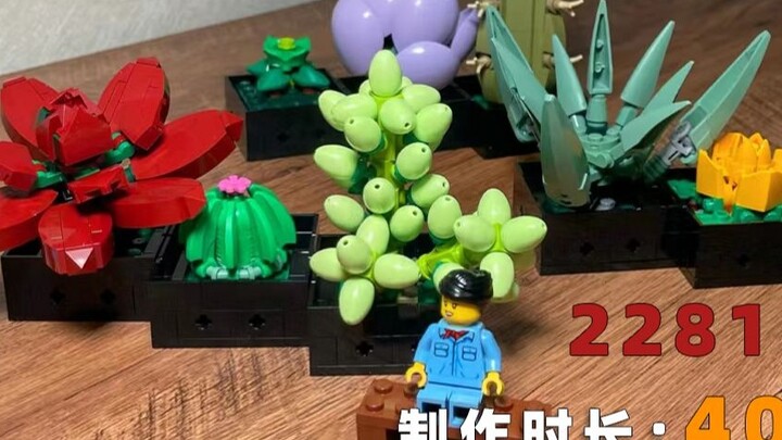 [Stop Motion]Produk baru Lego: tanaman sukulen