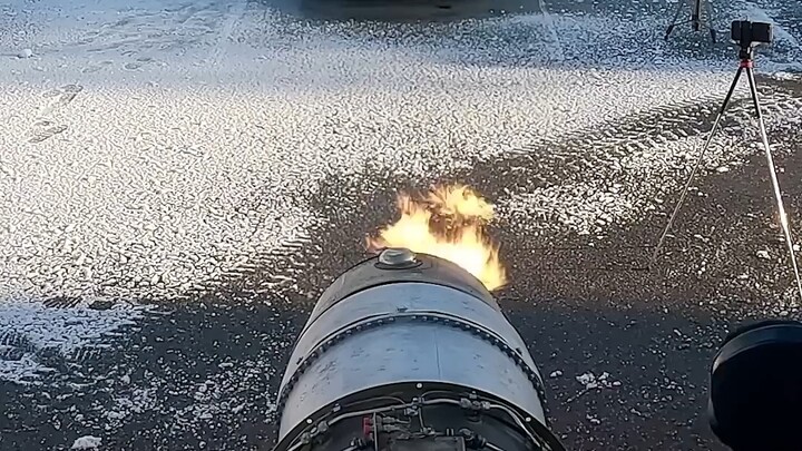 Using airplane engines to clear snow, I thought the car would be blown to pieces