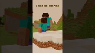 When you have no enemies #minecraft #animation #funny #shorts # #memes#minecraftcreepypasta