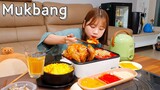 🍗통닭구이+국물닭발🥘 피부미용 + 다이어트 꿀조합?! 에어프라이어로 만든 닭통구이(feat.쏘맥🍺) CHICKEN MUKBANG ASMR EATINGSHOW REALSOUND 요리