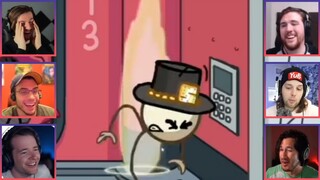 Gamers react to : Toppy [Henry Stickmin Completing the Mission]