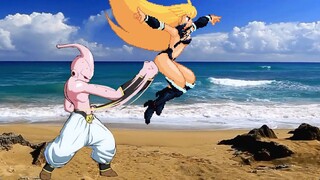 DBFZ Kid Buu VS Gogan