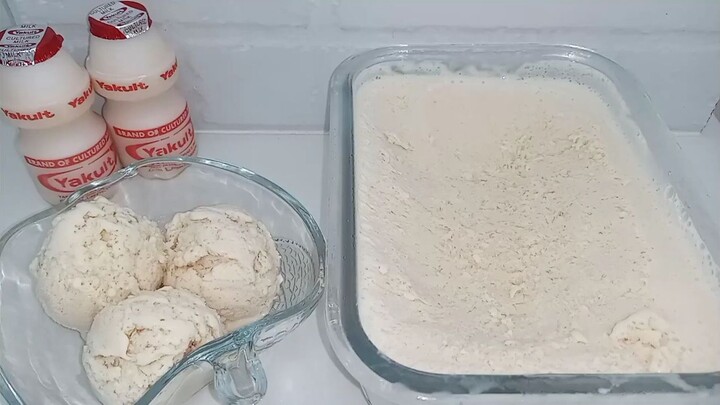 YAKULT ICE CREAM _ 2 Ingredients  Yakult Ice Cream | Taste Buds PH