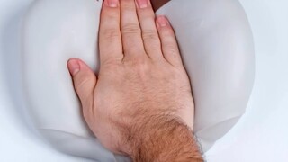 Kesan sentuhan bantal pantat dari lemak ekor domba