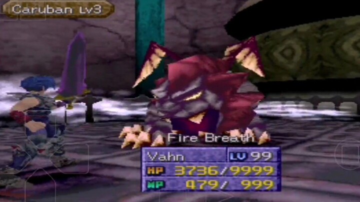 [ ePSXe ] Legend of Legaia Boss Caruban Lv3 ( Vahn vs Caruban )
