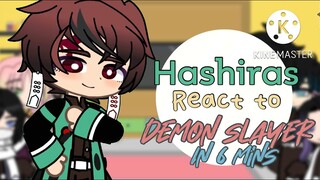 Hashiras react to Demon Slayer in 6 Minutes