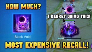 MY WORST NIGHTMARE! ATTEMPT TO GET BLACK VOID EPIC RECALL EFFECT | HOW MUCH? - MLBB