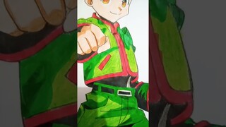 Drawing of Gon Freecss  #hunterxhunter #drawing #shorts