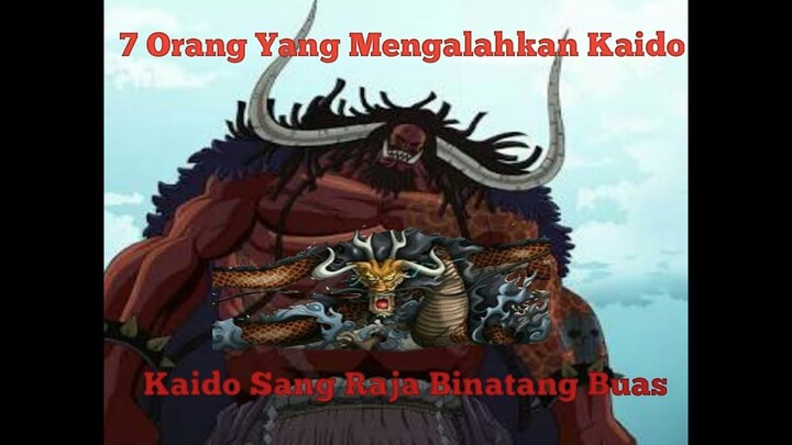 7 Orang Yang Pernah Mengalahkan Kaido Sang Raja Hewan Buas