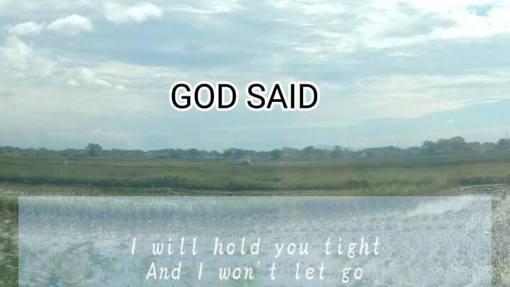 GOD SAID