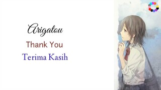 Japanese Voice Acting -  Arigatou (Romaji/ English/ Indonesia)