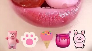 mukbang asmr pink🩷