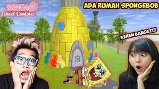 Reaksi Frost Diamond & Sarah Viloid ADA RUMAH SPONGEBOB DI KOTA SAKURA | Sakura School Simulator