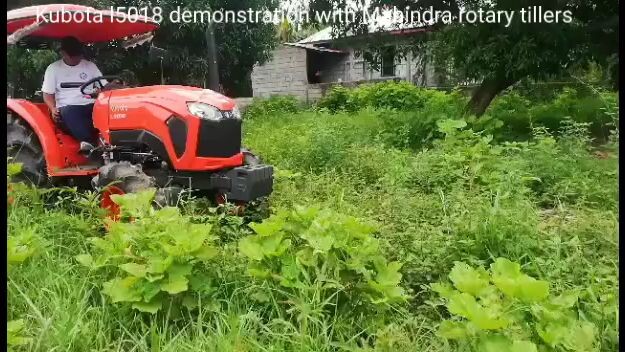 Kubota l5018 tractor with no.1 Mahindra rotary tiller