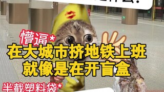 Taking the subway to work in a big city feels like opening a blind box...