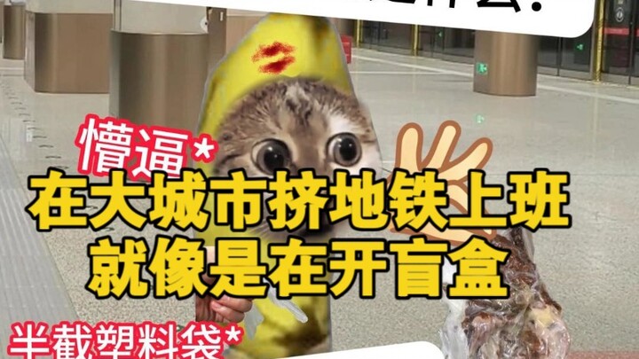 การเดินทางไปทำงานด้วยรถไฟใต้ดินในเมืองใหญ่ก็เหมือนกับการเปิดกล่องสุ่ม...