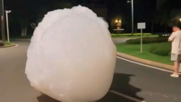 If you look up and see green‑tinted clouds—white clouds with a greenish hue—it’s highly likely that 