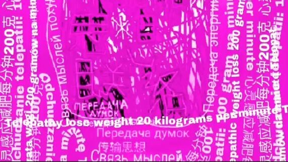 Telepathy lose weight 20 kilograms per second