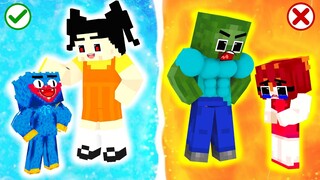 Monster School : Good and Bad Mother Squid Game Doll x Baby Zombie - Sad Story - Minecraft Animation