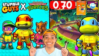 Novas skins Tartarugas Ninjas e novo emote especial no Stumble Guys beta fechada 0.70