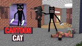 Monster School : CARTOON CAT CHALLENGE - Minecraft Animation