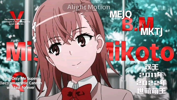 Congratulations to Misaka Mikoto for winning the 2022 World Moe King! ! !