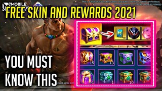FREE REWARDS 2021 | FREE SKIN - NEW EVENT MOBILE LEGENDS 2021